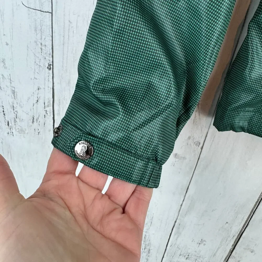 Roberta di Camerino Sport Green Full Zip Windbreaker Jacket Size 90/ US XS/Small